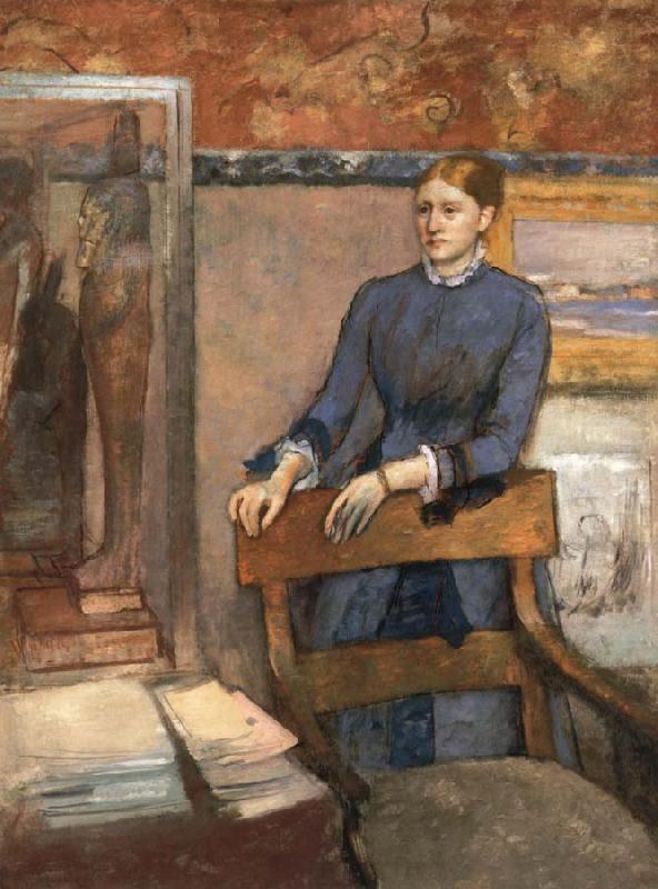 Helene Rouart in her Father-s study, Edgar Degas